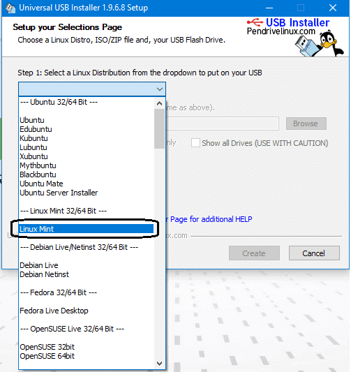 universal usb installer programming language