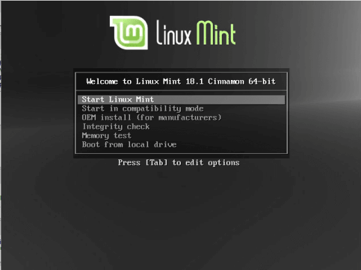 install linux boot menu