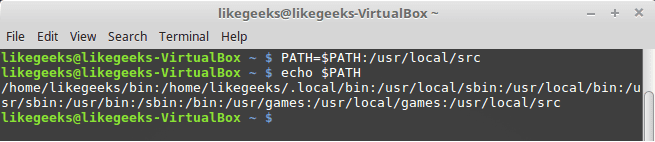 add path to enviroment variable