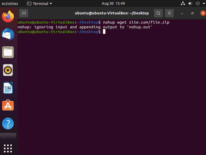 Linux nohup что это