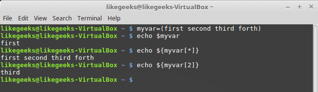 variable array