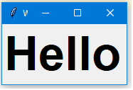 Python GUI examples label font