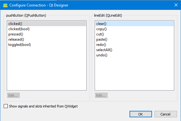 Connection editor