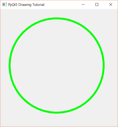 Dibuja un círculo de línea continua
