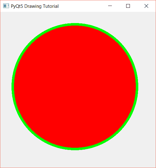 Draw a filled circle