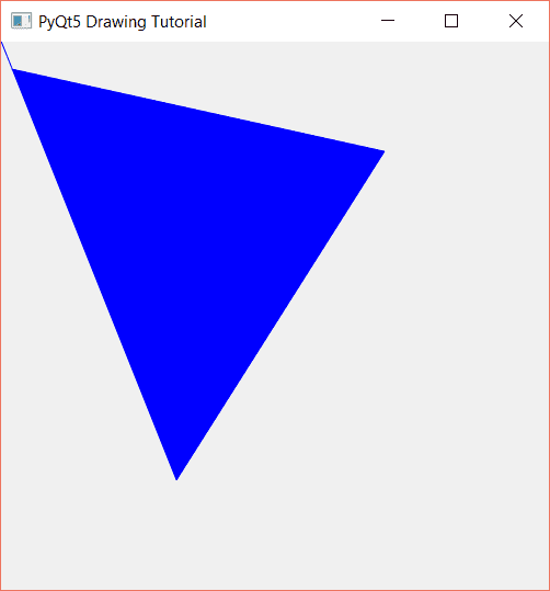 Draw a filled triangle