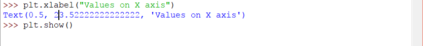 Using xlabel attribute