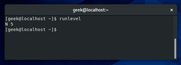 Current runlevel