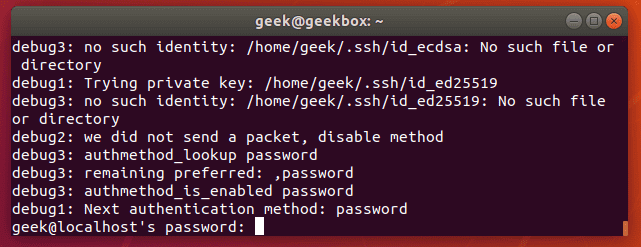 ssh-verbose command