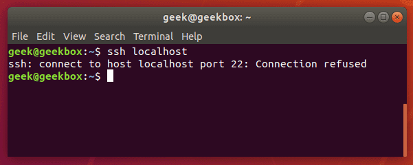 ubuntu openssh netwerksysteemfout verbinding geweigerd