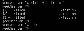 Kill stopped processes