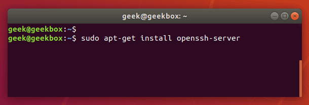 sudo apt get install ssh