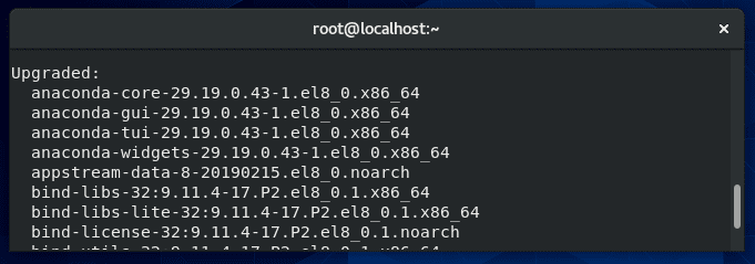 yum update postgresql