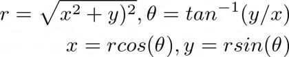 cartesian-polar-cartesian formula