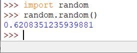 Generate floating random numbers between range with random() method