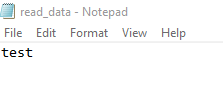 new text in notepad file