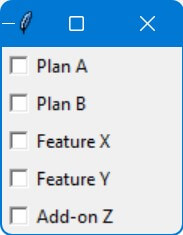Create Checkboxes from a List