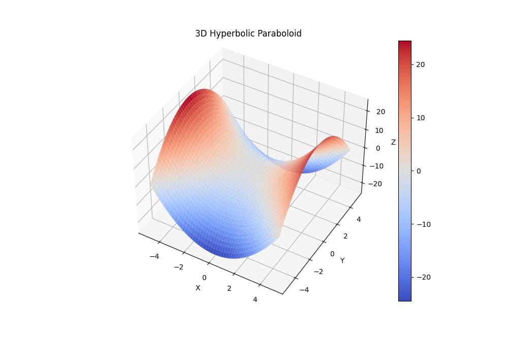 3D Hyperbolic Paraboloid